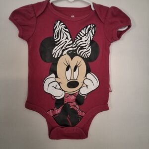 Disney Minnie Mouse Magenta Bodysuit